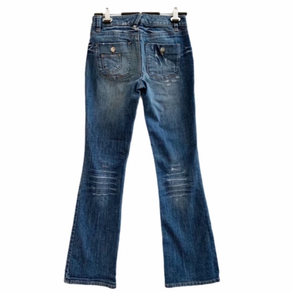 Karen Millen Premium Distressed Bootleg Jeans - Picture 3 of 11